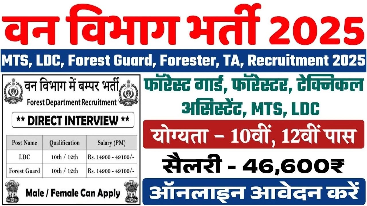 Forest Guard Vacancy 2025