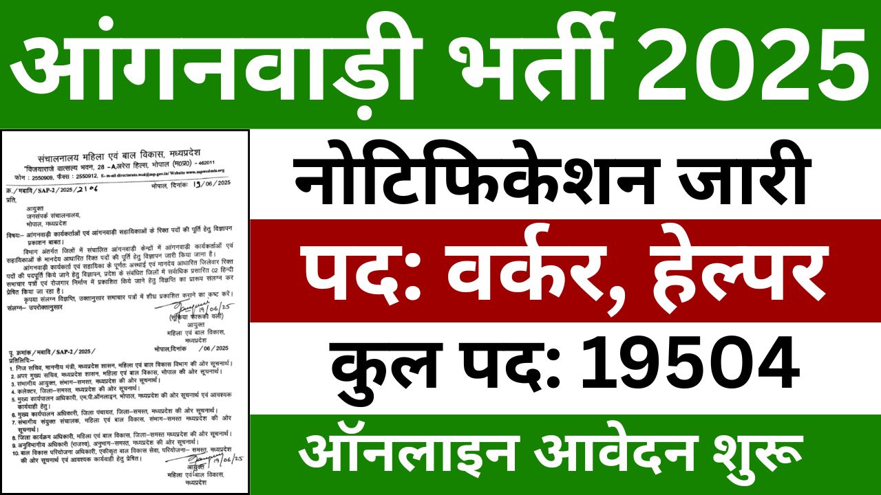 MP Anganwadi Vacancy 2025