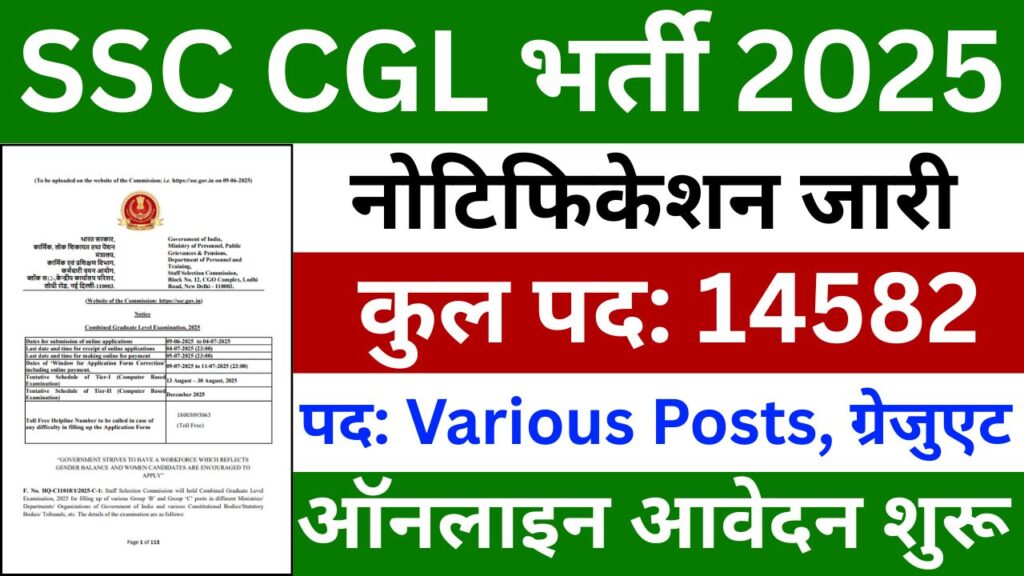 SSC CGL Recruitment 2025