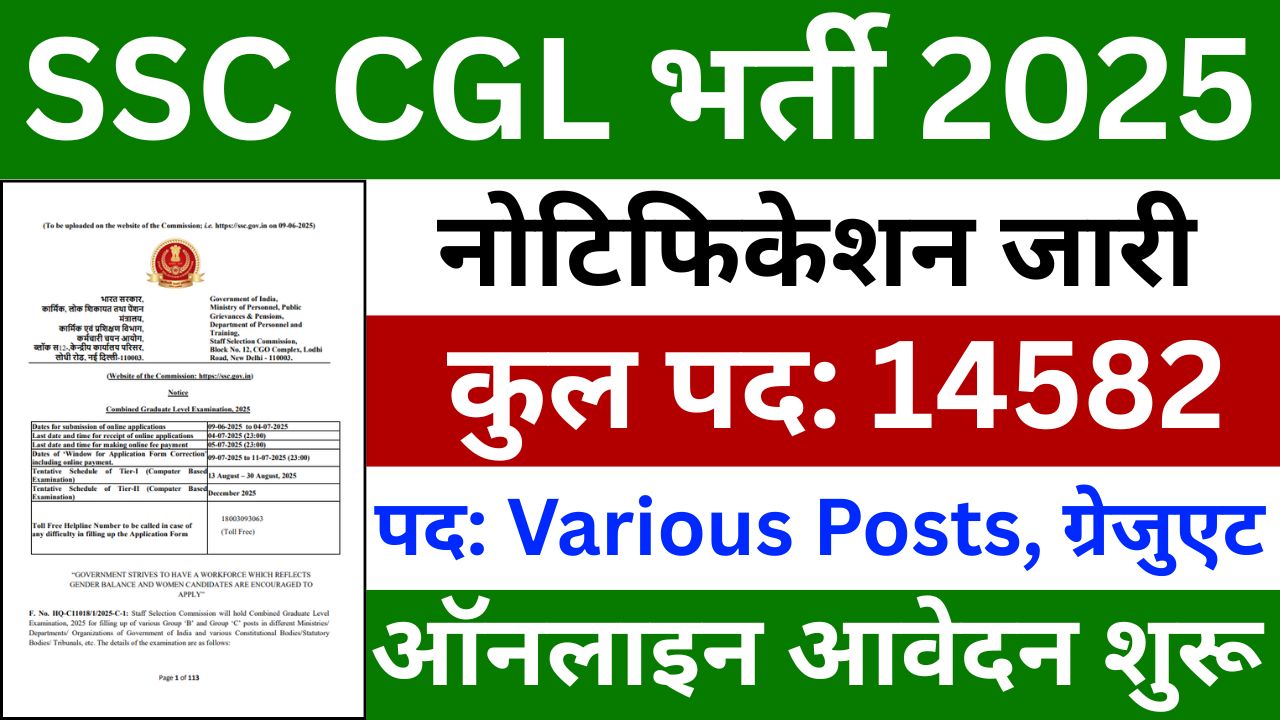 SSC CGL Recruitment 2025