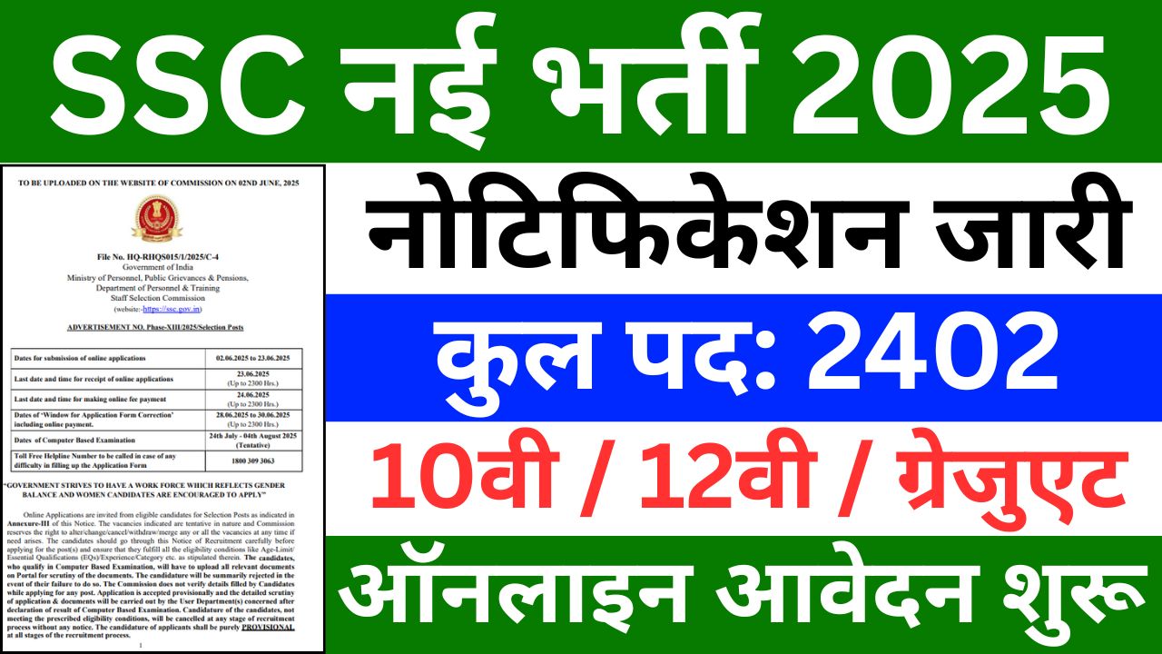 SSC Recruitment 2025