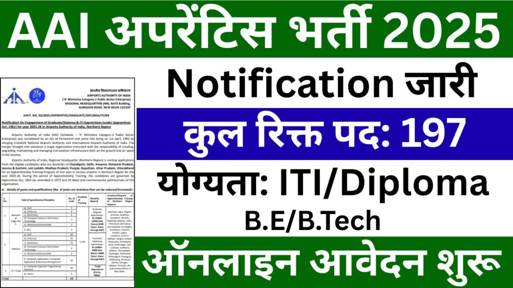 AAI Recruitment 2025