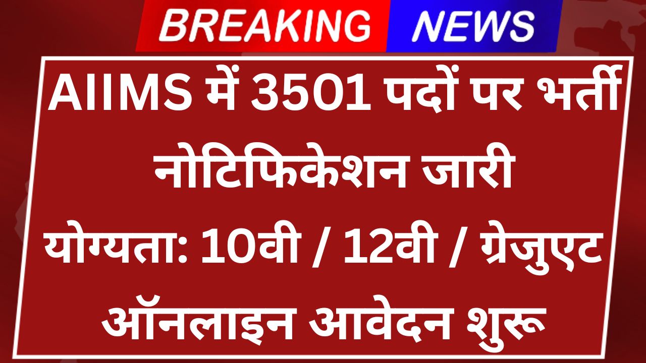 AIIMS Recruitment 2025