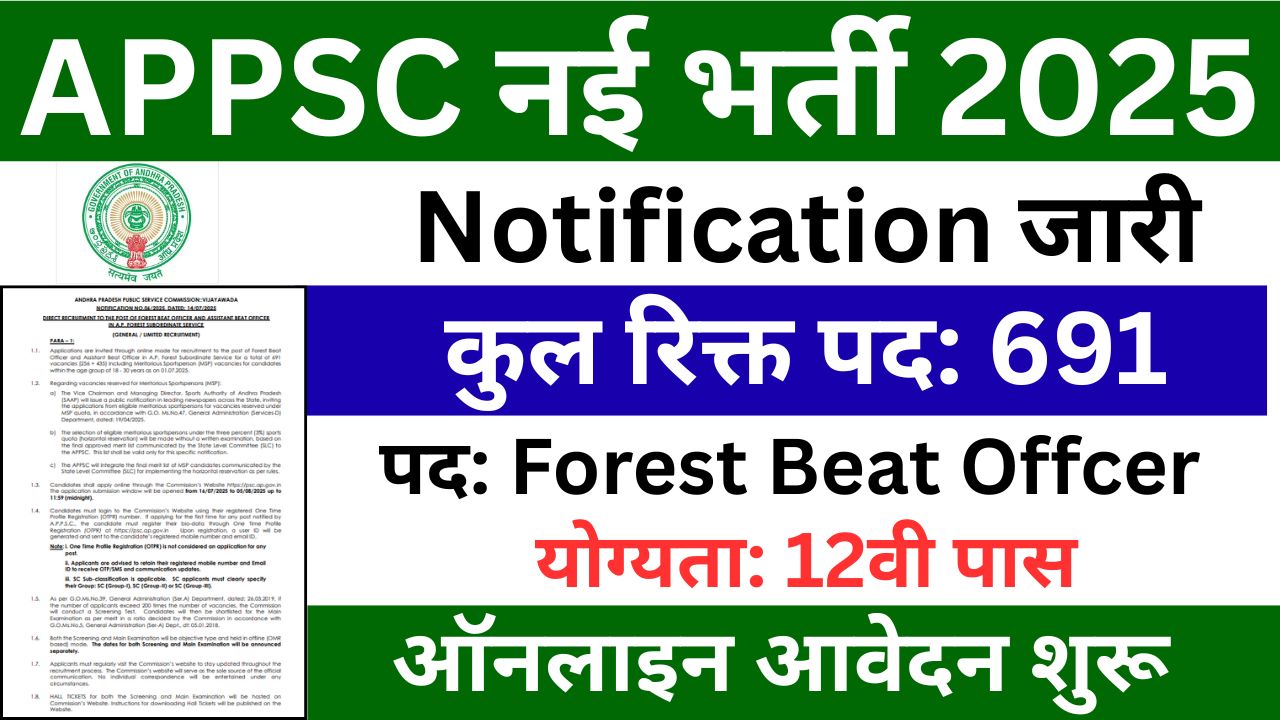APPSC Vacancy 2025